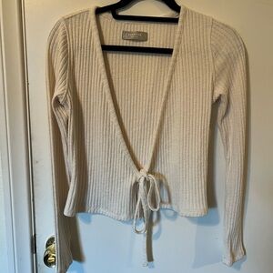 The Cozy-Rib Wrap Top -Everlane